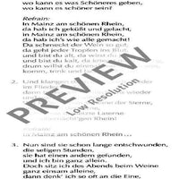 Komm, trink und lach am Rhein - Conductor Reduction