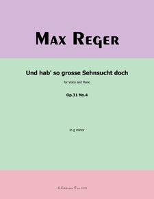 Und hab so grosse Sehnsucht doch, Op. 31, No. 3