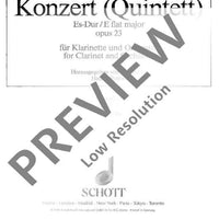 Concert (Quintet) Eb major - Double Bass