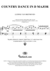 Country Dance in D Major, WoO11, No. 1