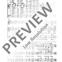 Zogen einst fünf wilde Schwäne - Choral Score