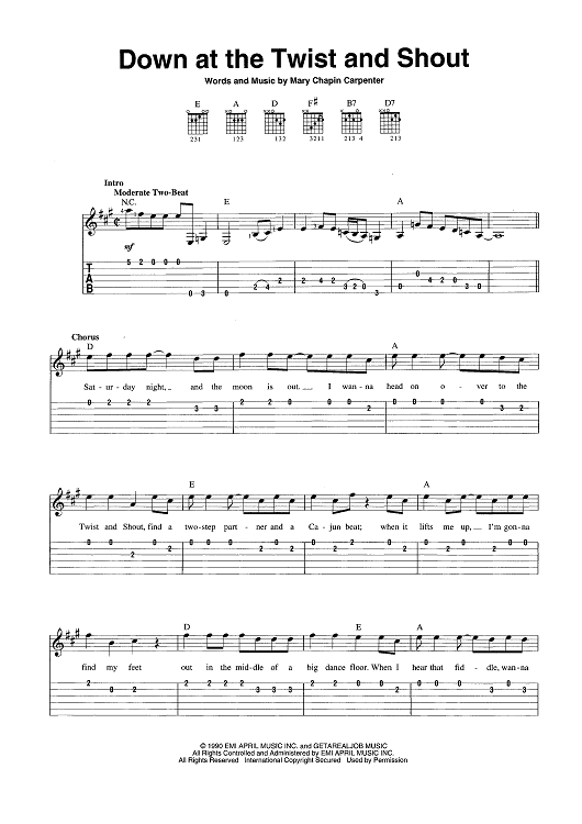 Down at the Twist and Shout