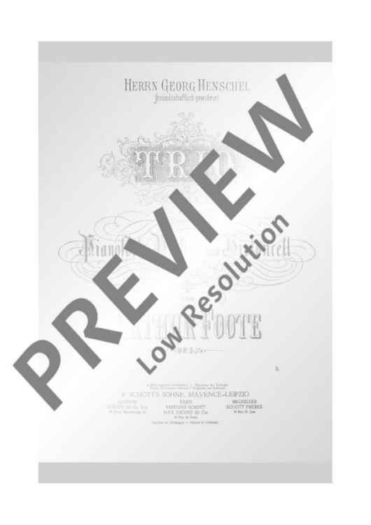 Trio C minor - Score and Parts