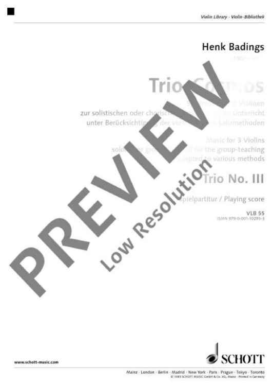 Trio-Cosmos - Performing Score