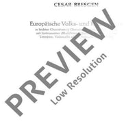 Europäische Volks- und Kinderlieder - Choral Score