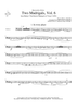 Two Madrigals, Vol. 6 - from Morley's "First Book of Madrigals to 4 Voices" (1594) - Trombone 4