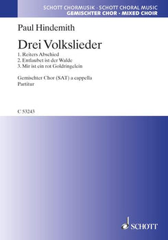 Drei Volkslieder - Choral Score
