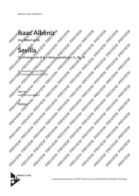 Sevilla - Score and Parts