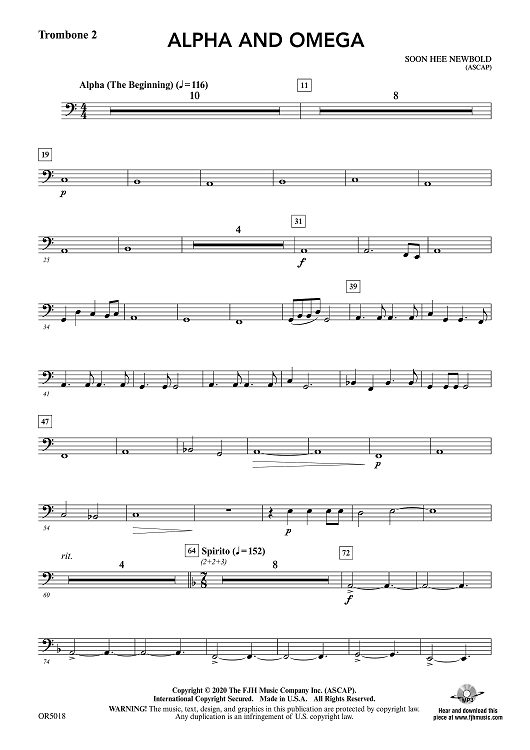 Alpha and Omega - Trombone 2