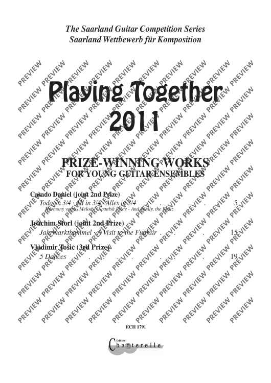 Playing Together 2011 - Score and Parts