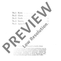 Missa C major - Full Score