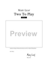 Two To Play, Book 1