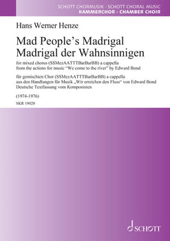 Mad People's Madrigal - Choral Score