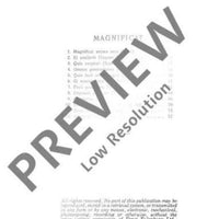 Magnificat D major - Full Score