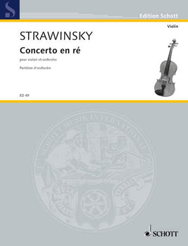 Concerto en ré - Concerto in D - Full Score