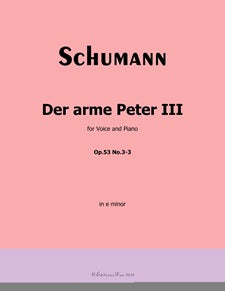 Die arme Peter III, Op. 53, No. 3-3