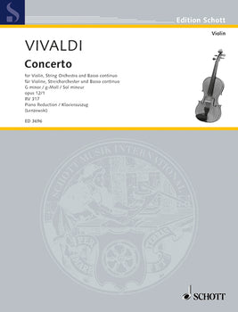 Concerto G Minor - Piano Score With Solo Part