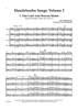 Mendelssohn Songs: Volume 2 for Cello Quartet - Score