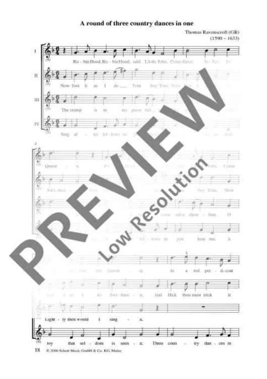 A round of three country dances in one