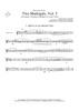 Two Madrigals, Vol. 5 - from Morley's "First Book of Madrigals to 4 Voices" (1594) - Bb Trumpet 2