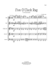 Five O'Clock Rag - Score