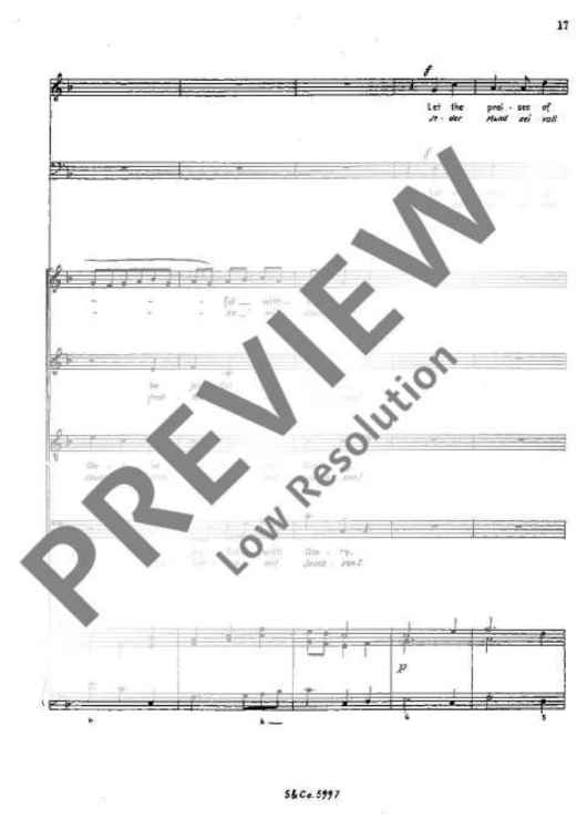 O Sing unto the Lord a new Song - Score" Sheet Music for Choir And ...
