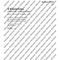 4 Klaviertrios - Score and Parts