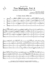 Two Madrigals, Vol. 8 - from Morley's "First Book of Madrigals to 4 Voices" (1594) - Score