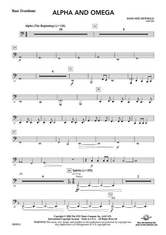 Alpha and Omega - Bass Trombone