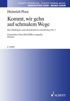 Drei Madrigale - Choral Score