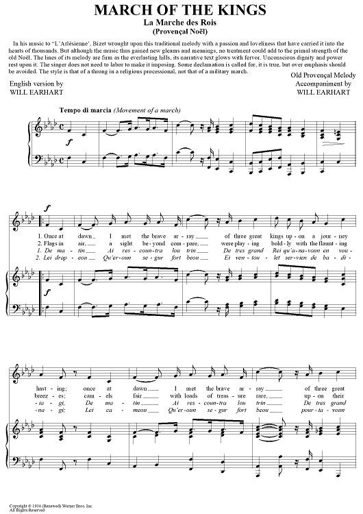 March of the Kings (La Marche des Rois)