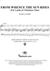 From Whence the Sun Rises, from Sixteen Chorales "Le Tombeau de Titelouze", Op. 38, No. 3