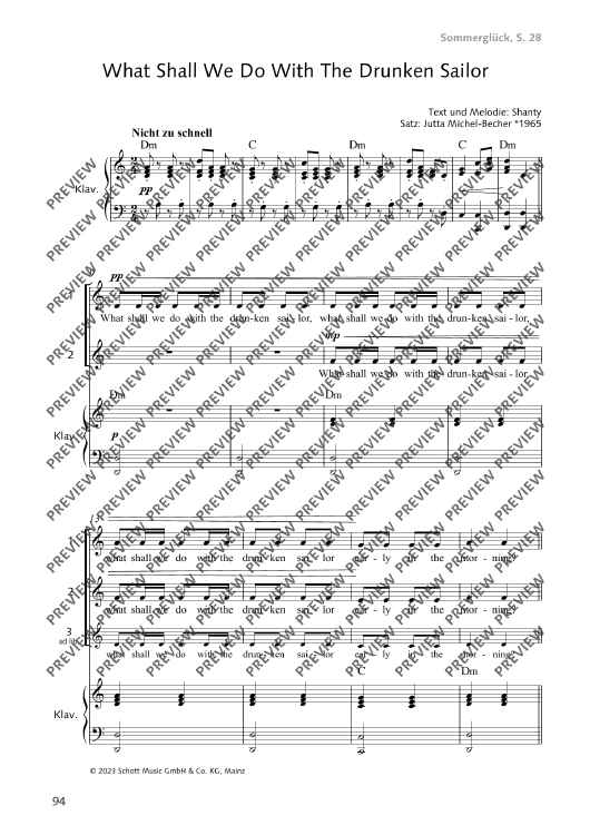 What Shall We Do With The Drunken Sailor