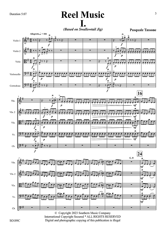 Reel Music - Full Score