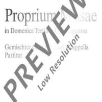 Proprium Missae - Choral Score