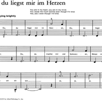 Du, Du Liegst Mir Im Herzen