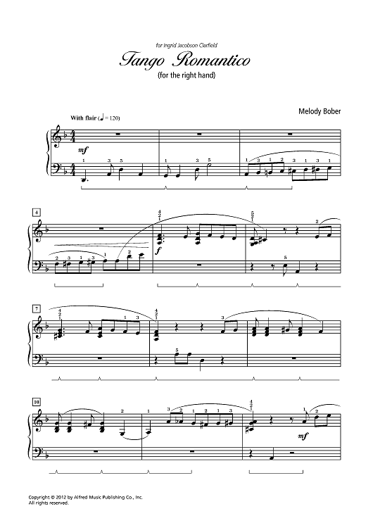 Tango Romantico (for the right hand)