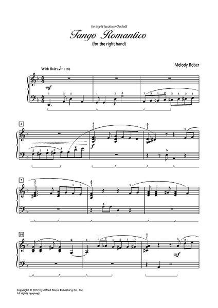 Tango Romantico (for the right hand)