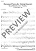 Baroque Pieces for String Quartet - Set of Parts
