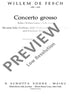 Concerto grosso B flat major - Score