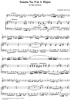 Sonata No. 5 in A Major - Piano Score