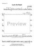 Lyric for Symphonic Band - Euphonium BC