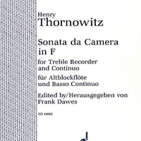 Sonata da Camera in F - Score and Parts