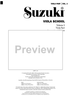 Suzuki Viola School, Volume 3 - Viola Part