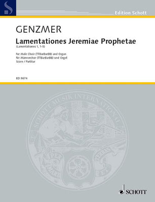 Lamentationes Jeremiae Prophetae - Score