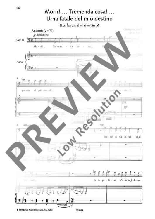 Morir! ... Tremende cosa! ... Urna fatale del mio destino in C major
