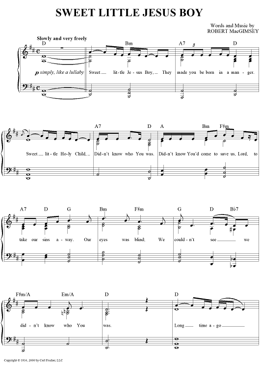 Sweet Little Jesus Boy