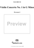 Violin Concerto No. 1, Movement 2 - Piano Score