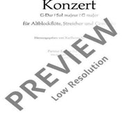 Concerto G Major - Score