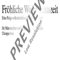 Fröhliche Weihnachtszeit - Choral Score